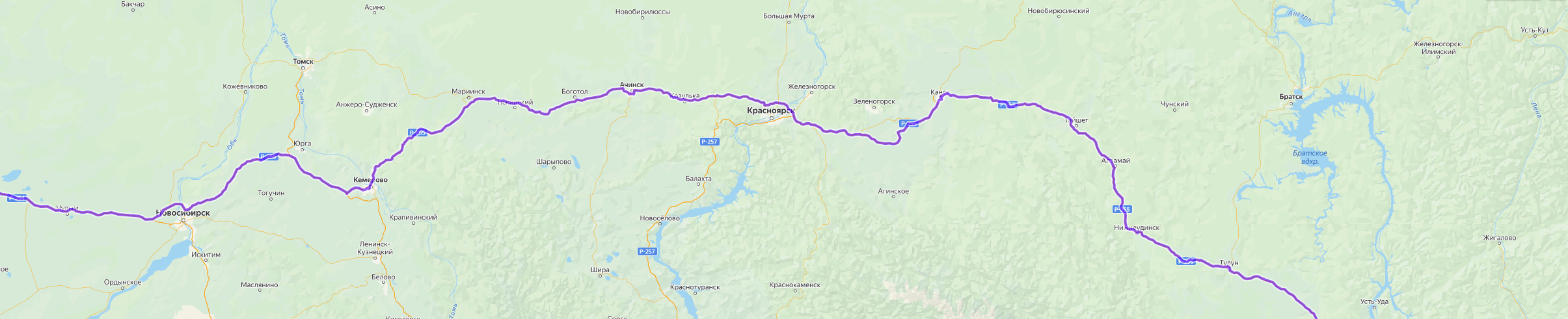 Доставка грузов из Красного-на-Волге - карта транспортной логистики